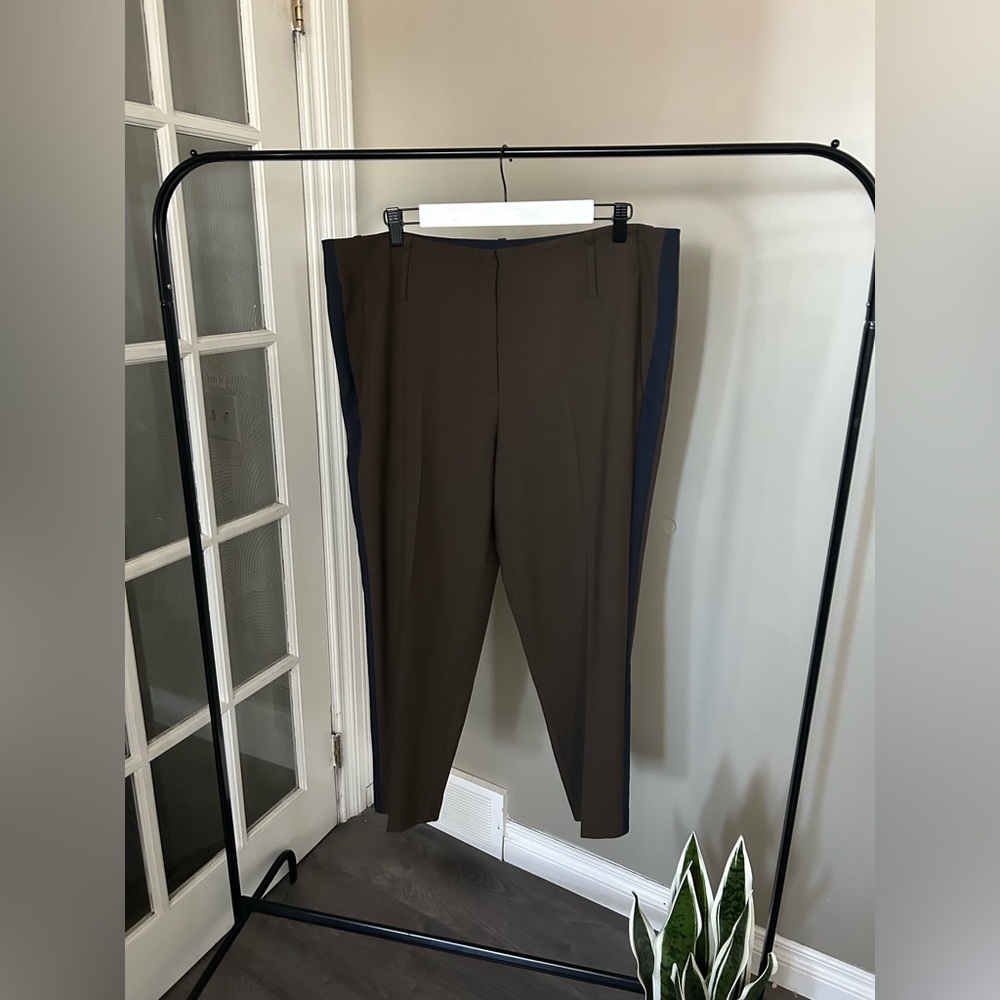 Luisa Cerano Olive and Navy Trousers (14)